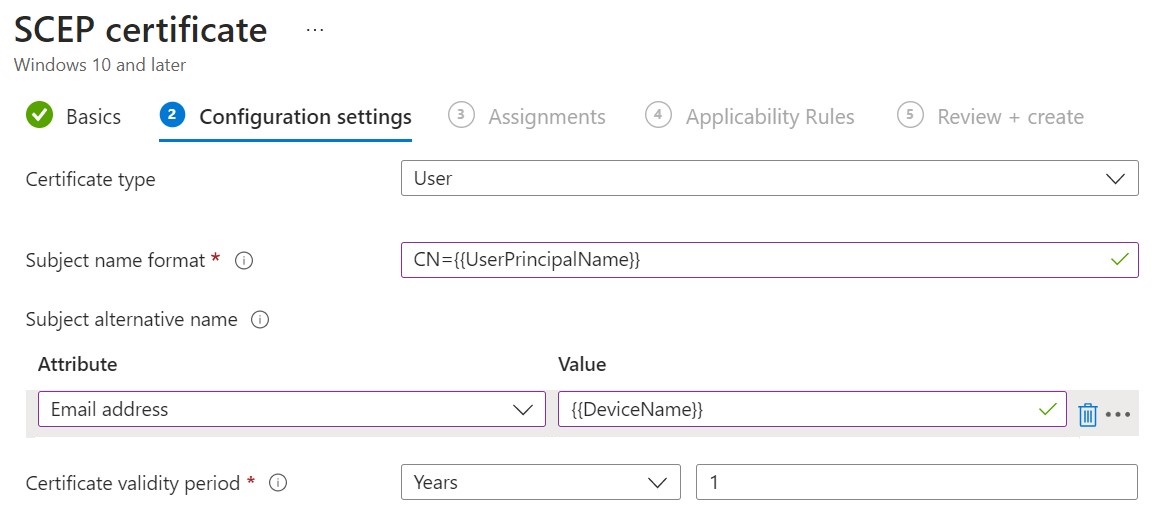 Enrolling Device/Machine And User Certificates In Microsoft Intune